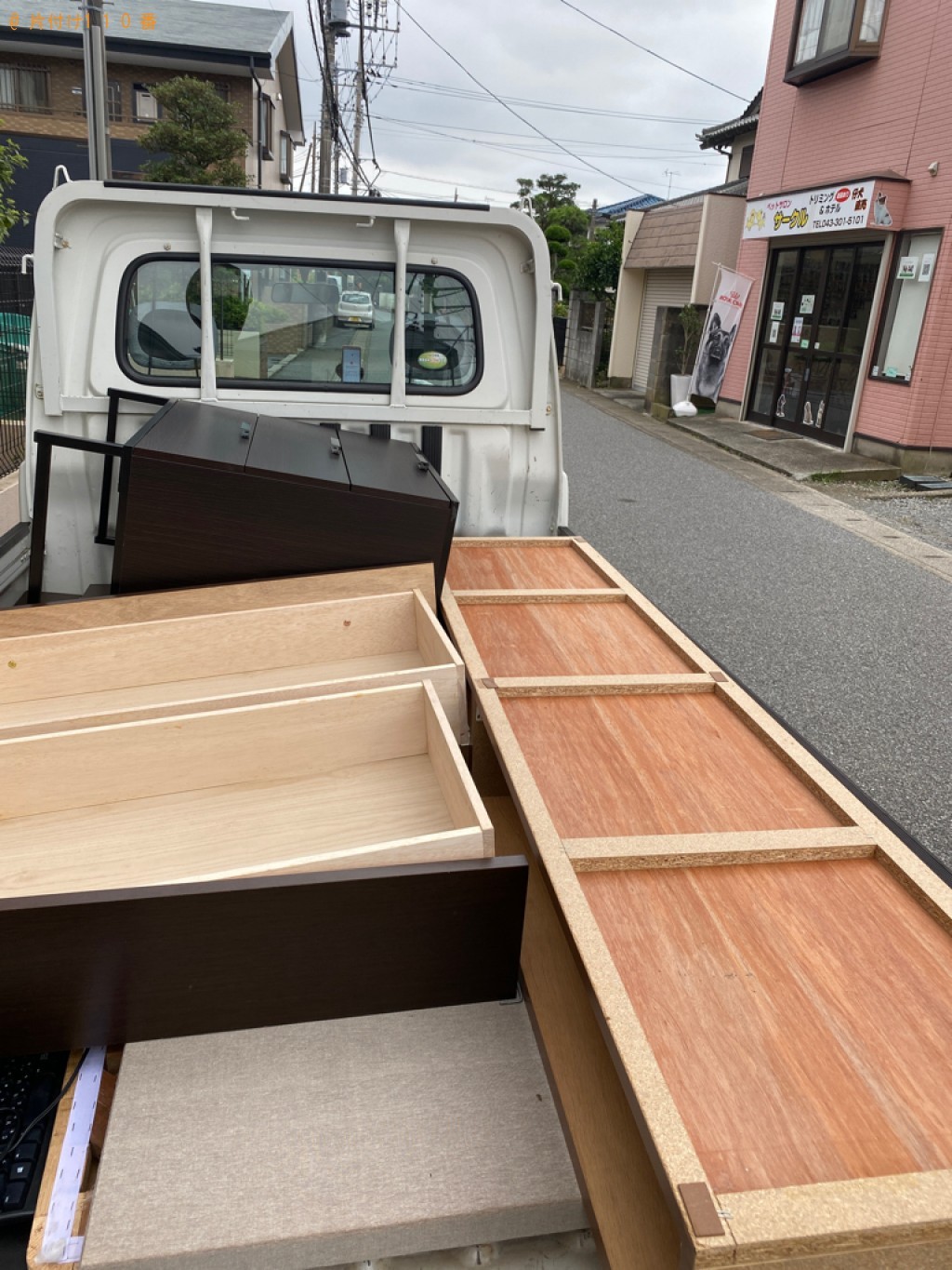 ワイドダブルベッド、本棚の回収・処分ご依頼 お客様の声